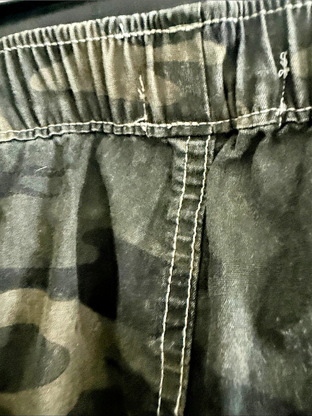 Cali 1850 Tree Camo Low Rise Wide Leg Twill Pants Cargo Pants - Picture 5 of 9